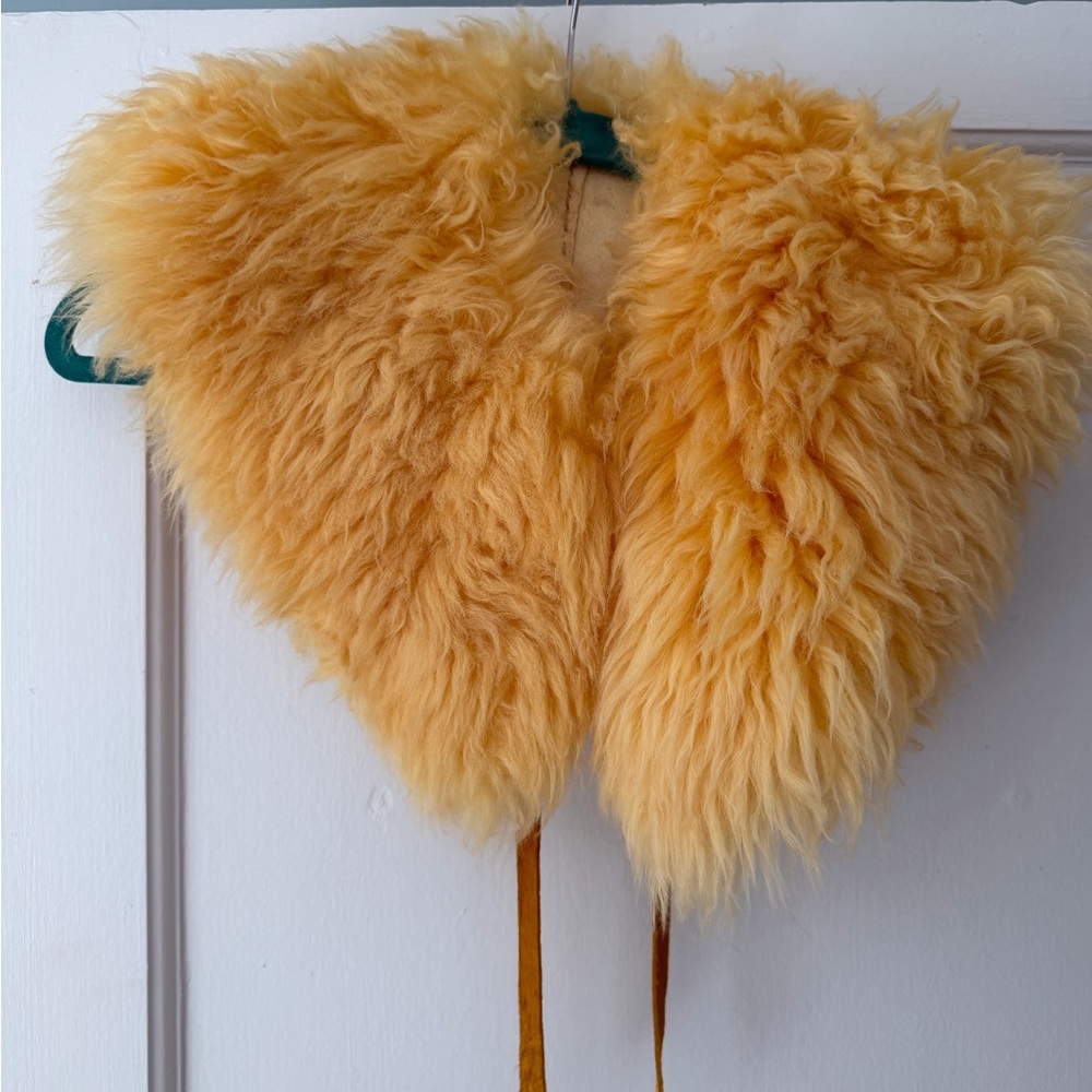 Custom Made Shearling Collar by Ida + Moon - Plant Dyed - Golden